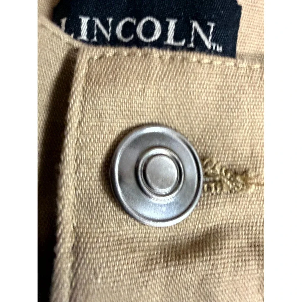 Lincoln Outfitters Cargo Shorts Mens 48 Khaki Stretch Cotton Utility Pockets